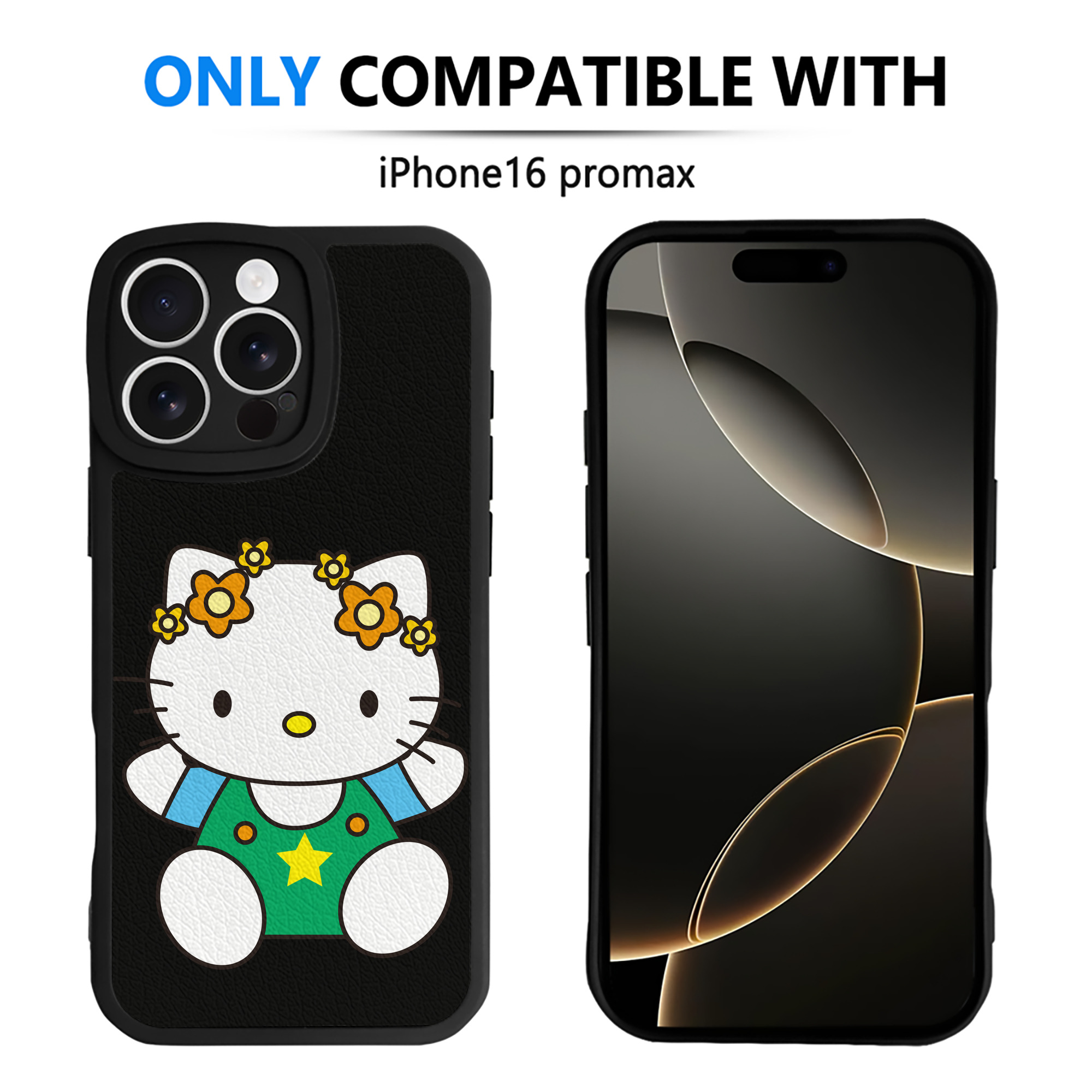 （画像用） Hello Kitty ハローキティ 【iPhone 16シリーズ対応】シリコンスマホケース（レザー調） 材質：シリコン